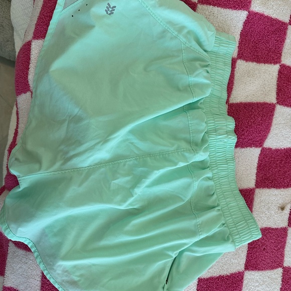 Mint Green Athletic Shorts - Picture 2 of 3